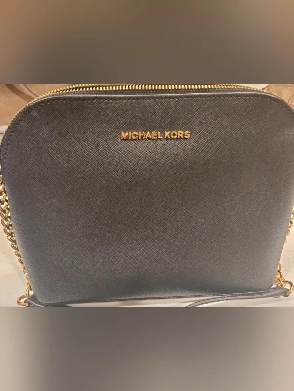 Michael Kors black dome purse